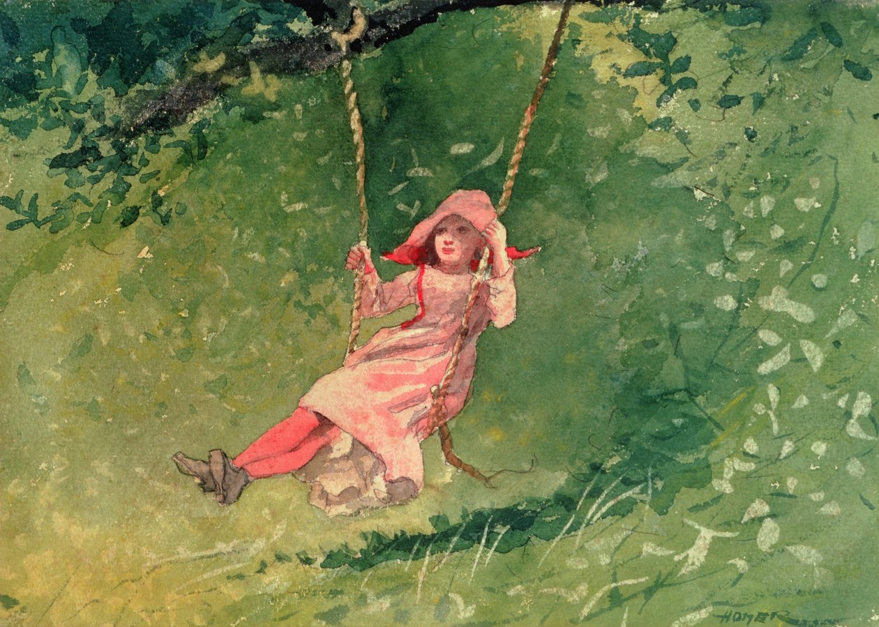 Salıncakta Kız by Winslow Homer