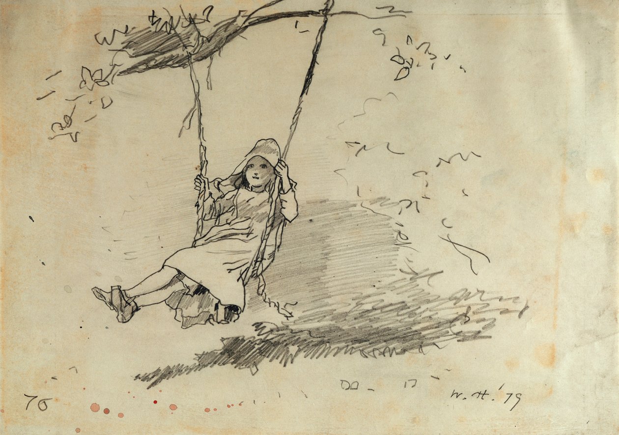 Salıncaktaki Kız, 1879 by Winslow Homer
