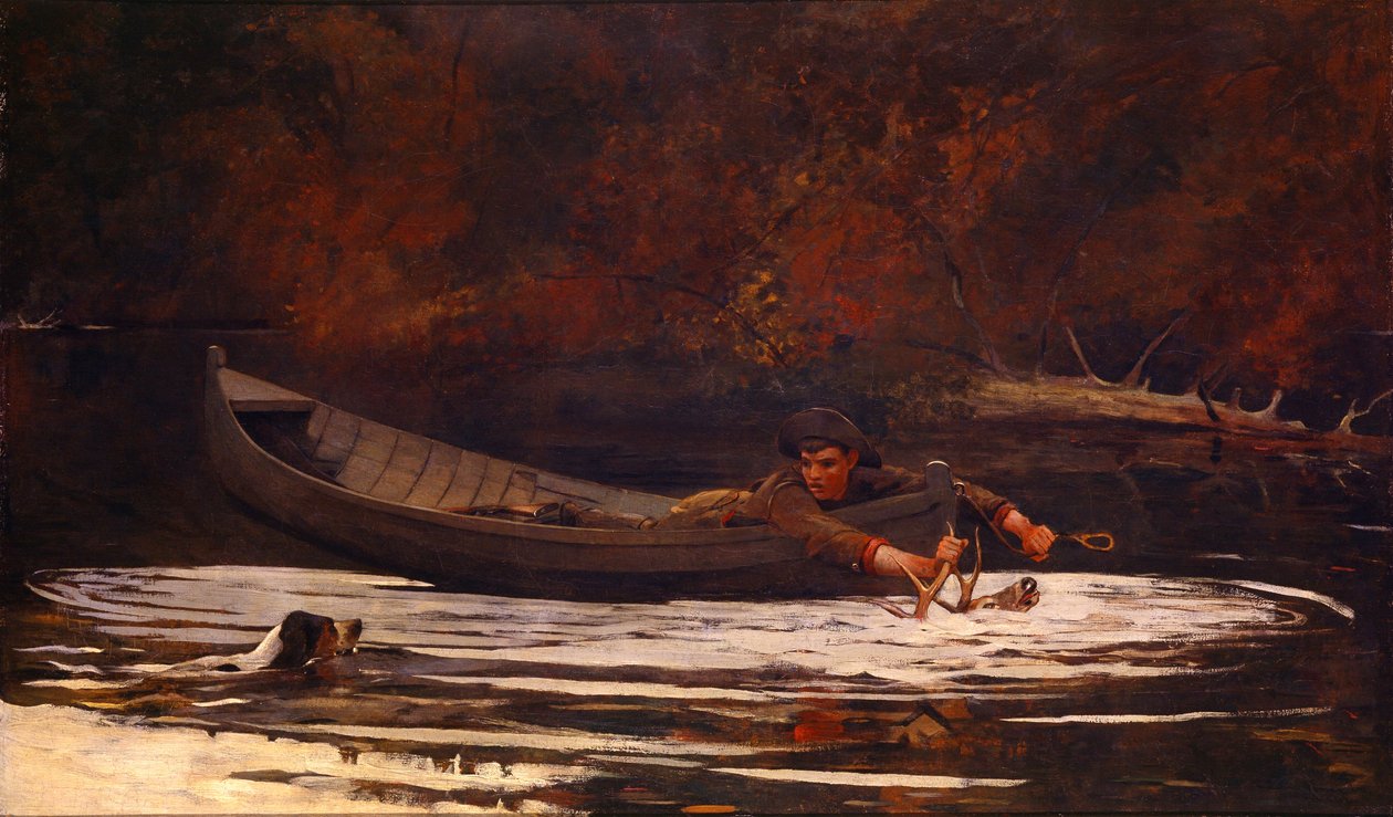 tazı ve avcı by Winslow Homer