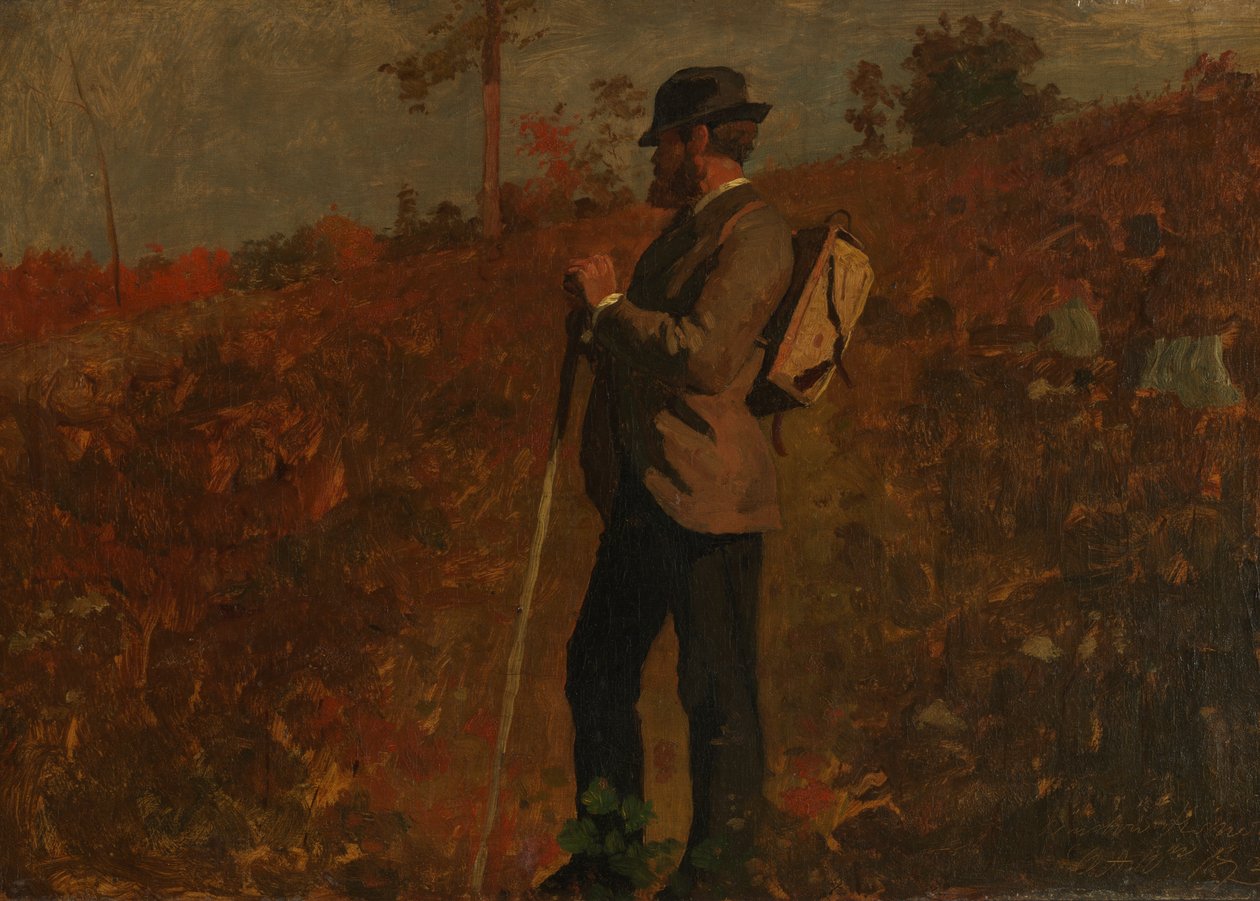 Sırt Çantalı Adam, 10 Ekim 1873. by Winslow Homer