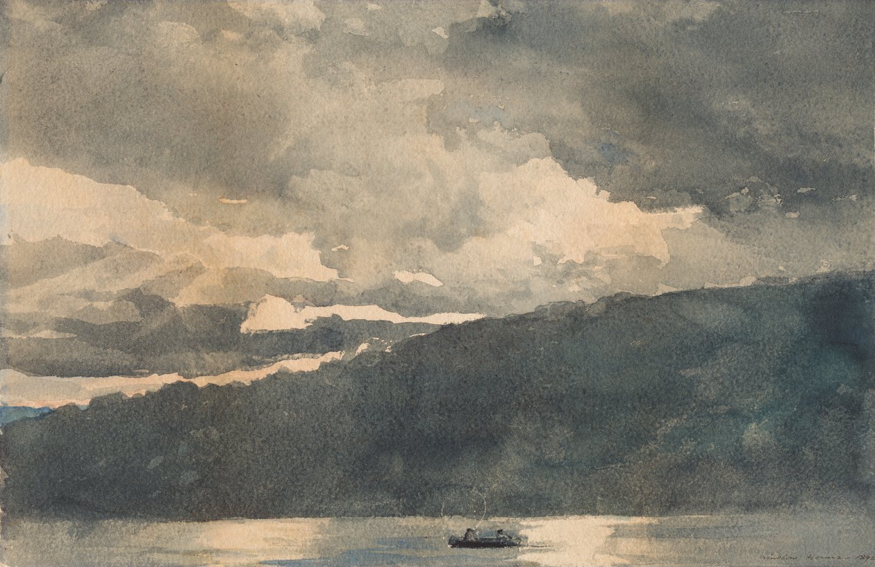 Vizon Gölü, Adirondacks, 1892. by Winslow Homer