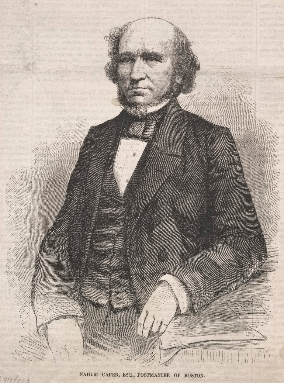 Nahum Capen, Av., Boston Posta Müdürü, 1859. by Winslow Homer