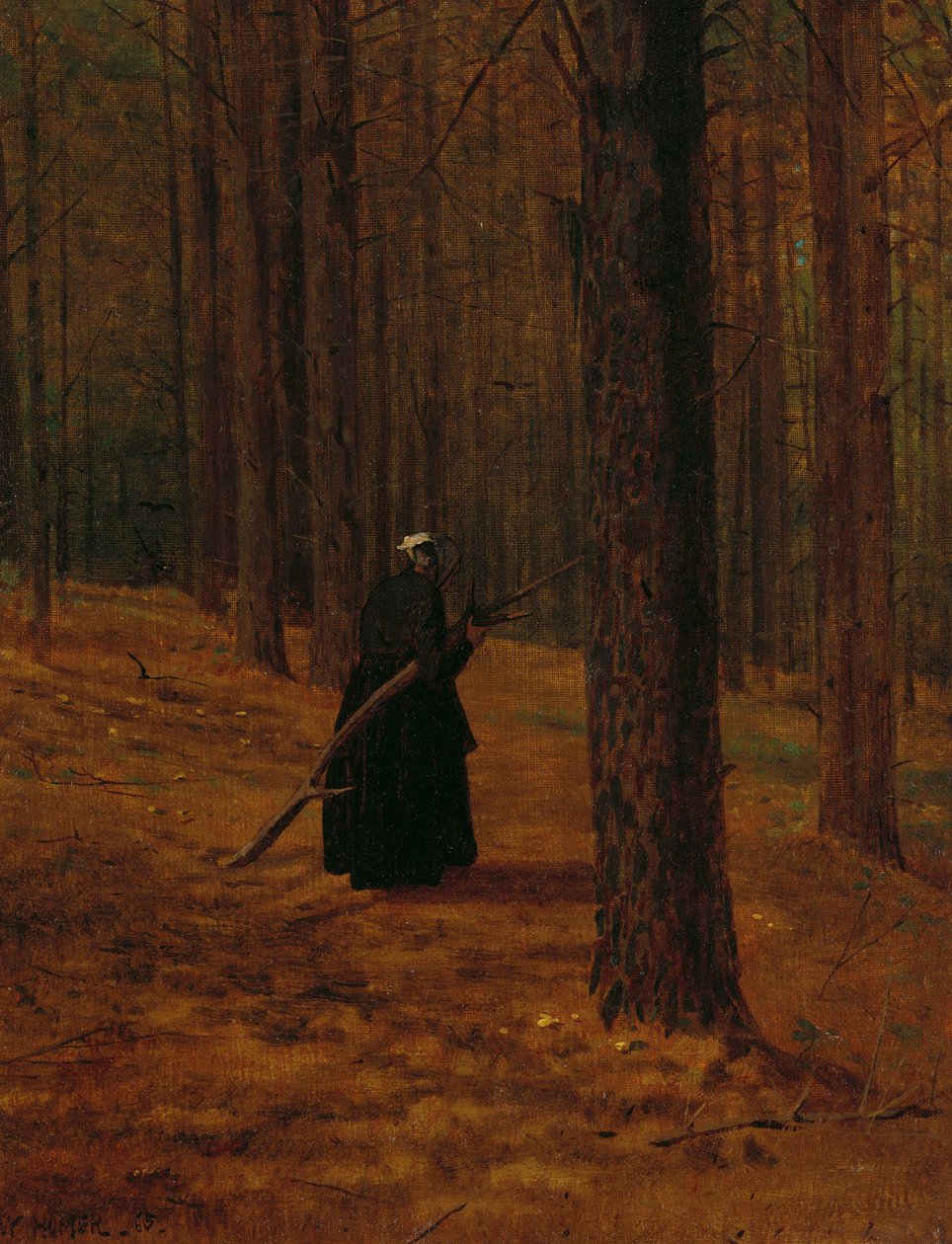 Fırça toplayan Yaşlı Kadın, 1865 by Winslow Homer