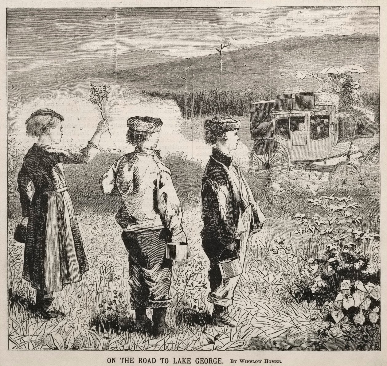 George Gölü Yolunda, 1869. by Winslow Homer
