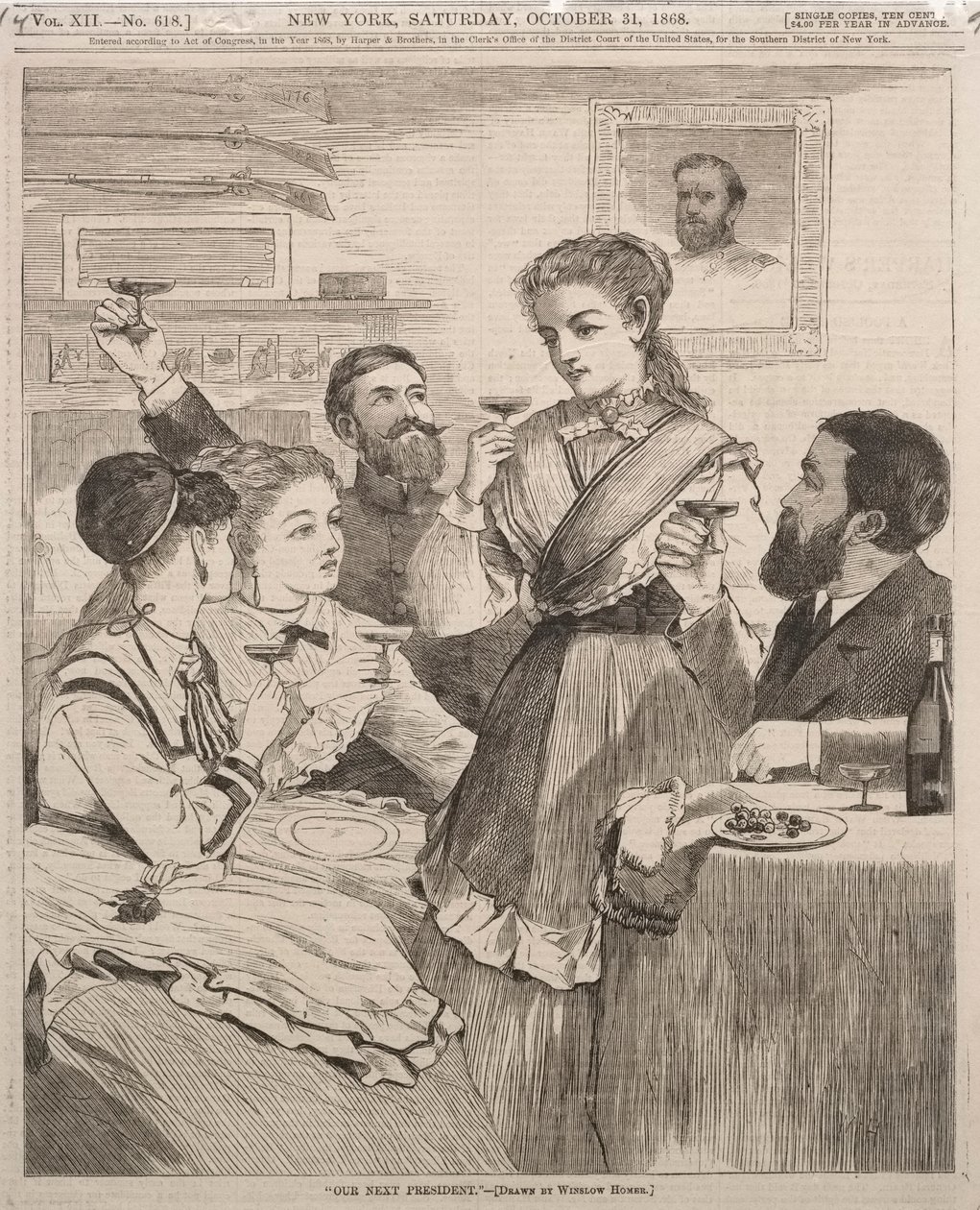 Sonraki Başkanımız, 1868. by Winslow Homer