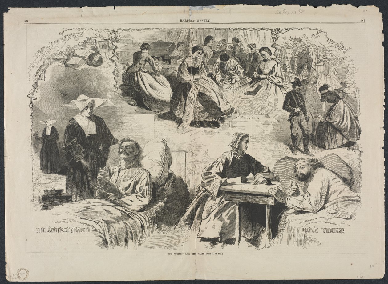 Kadınlarımız ve Savaş, 1862. by Winslow Homer