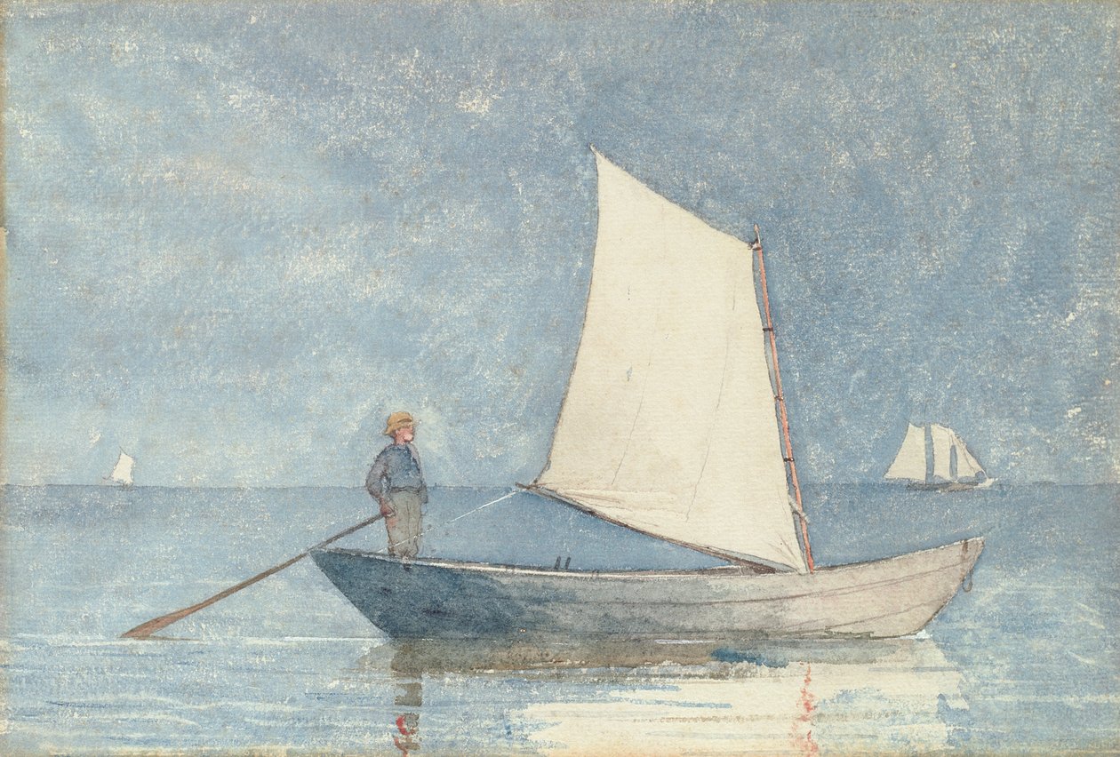 Dory ile Yelken Açmak, 1880 by Winslow Homer