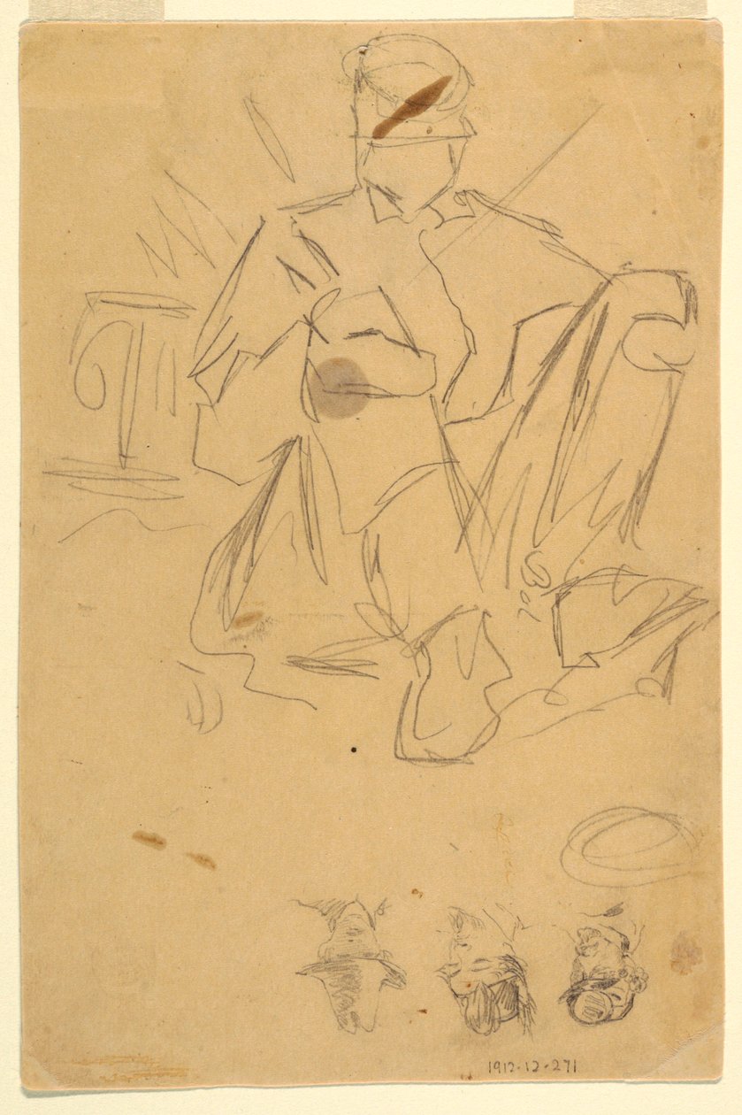 Ordu Kamplarının Eskizleri by Winslow Homer