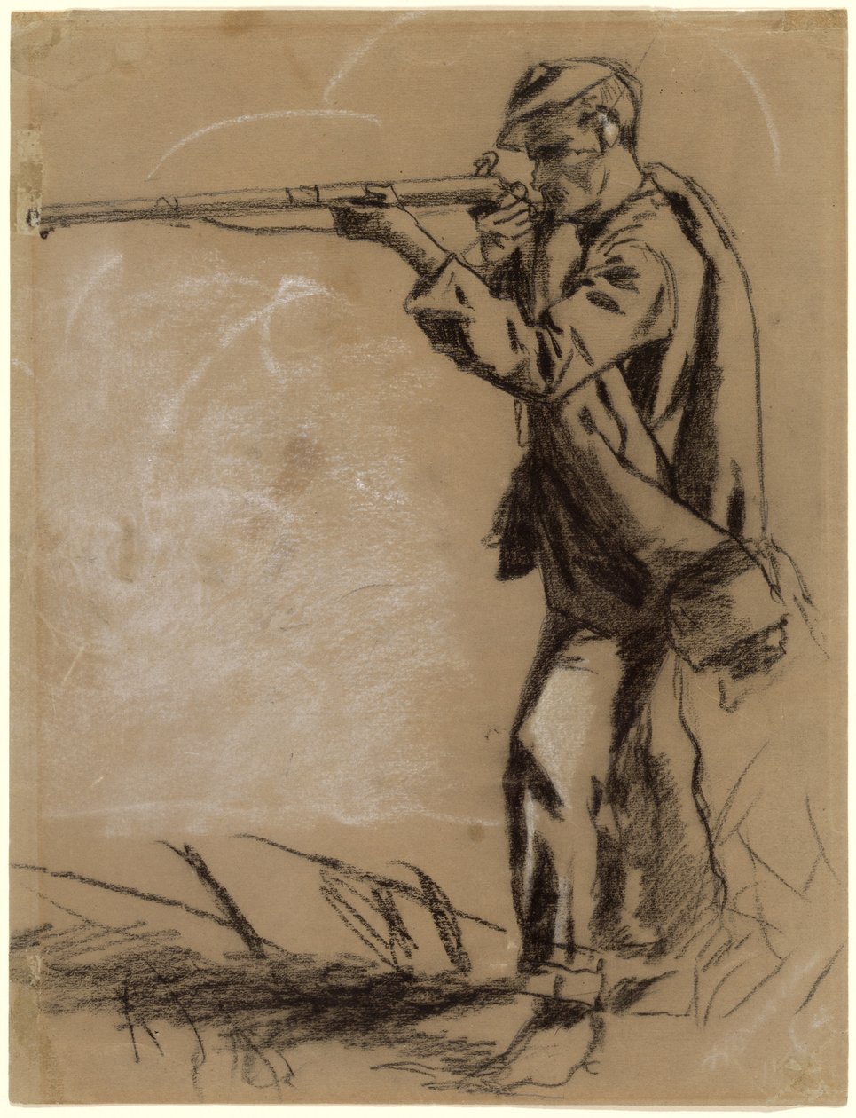 Asker Nişan Alarak [recto] by Winslow Homer