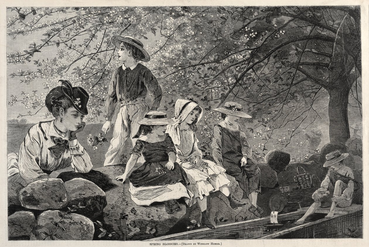 Bahar Çiçekleri, 1870. by Winslow Homer