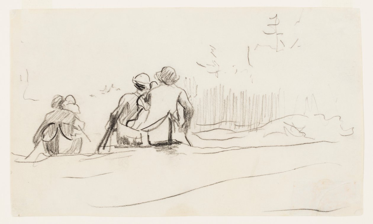İki Kanonun Kıç Görünümü by Winslow Homer