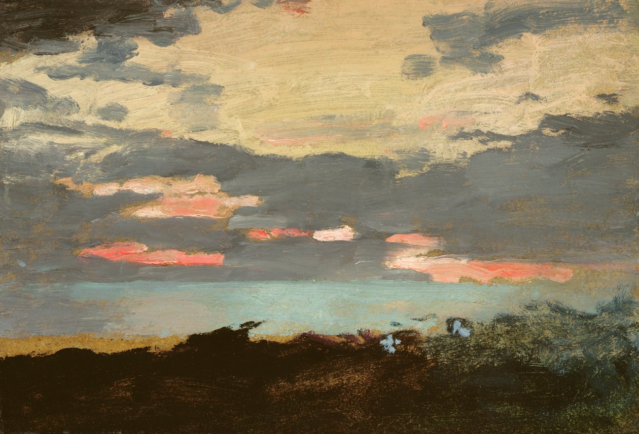 Günbatımı, Saco Körfezi by Winslow Homer