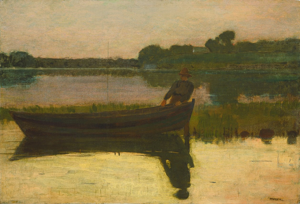 Gün batımı, ç. 1875. by Winslow Homer