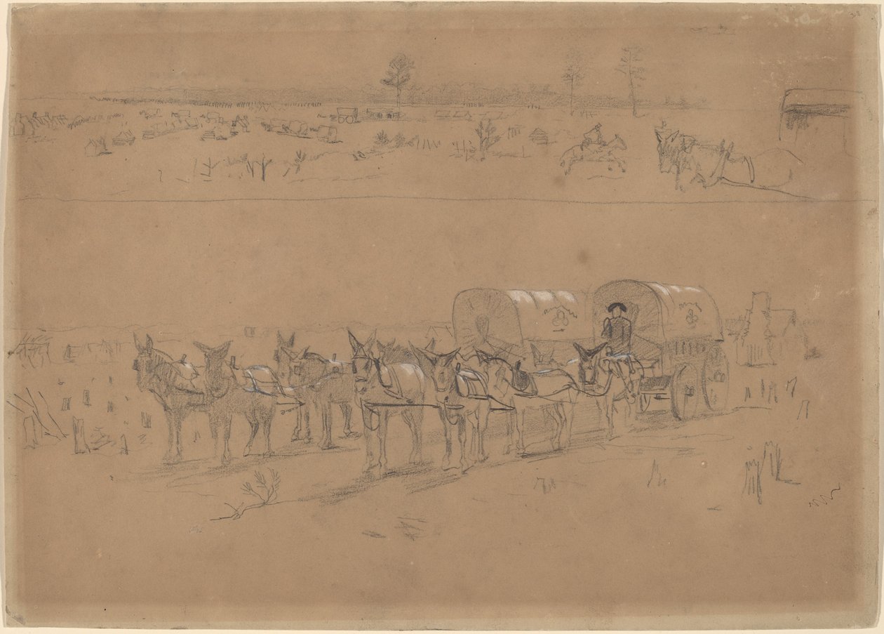 Tedarik Treni, 1864. by Winslow Homer