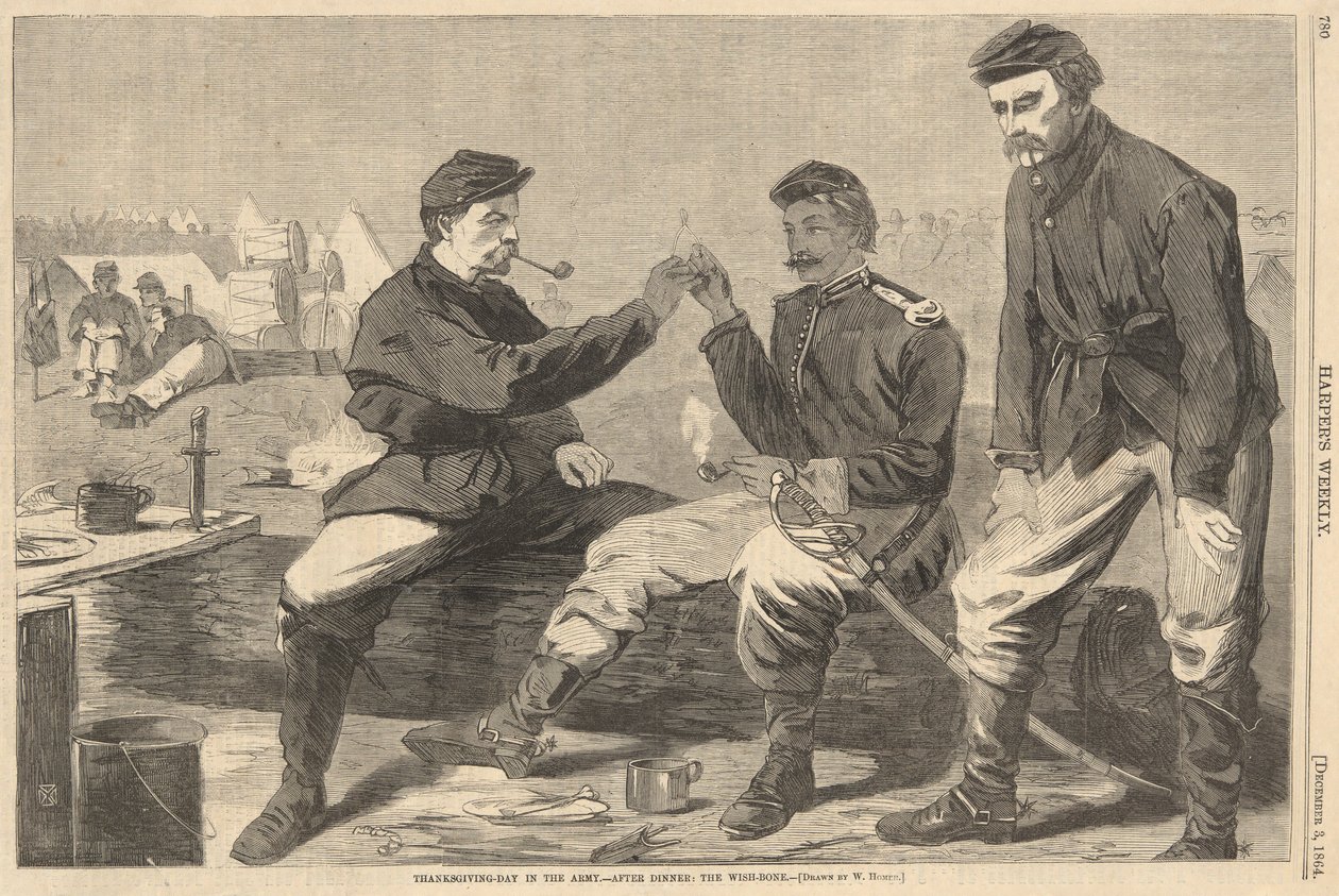 Orduda Şükran Günü by Winslow Homer