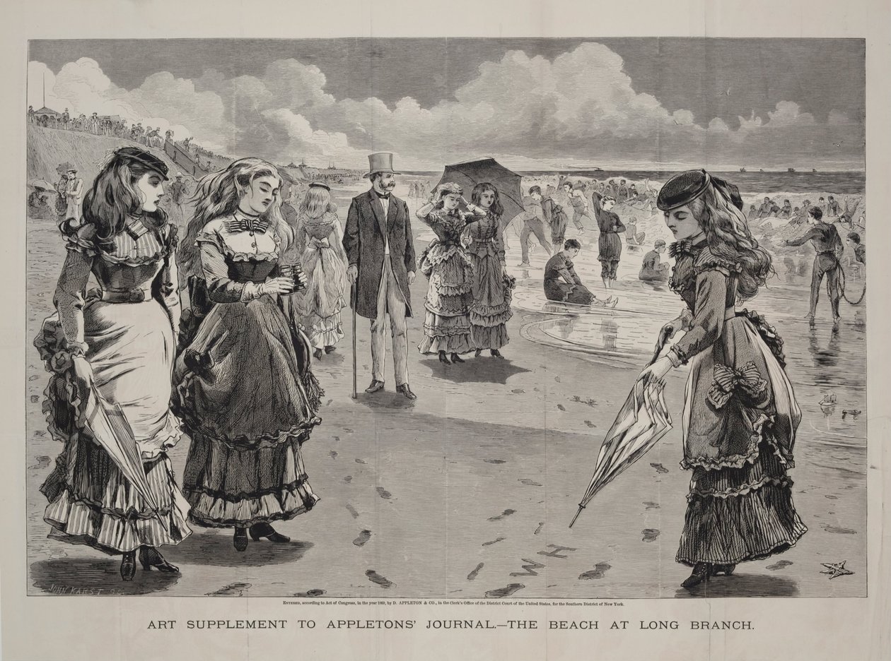 The Beach at Long Branch, 21 Ağustos 1869