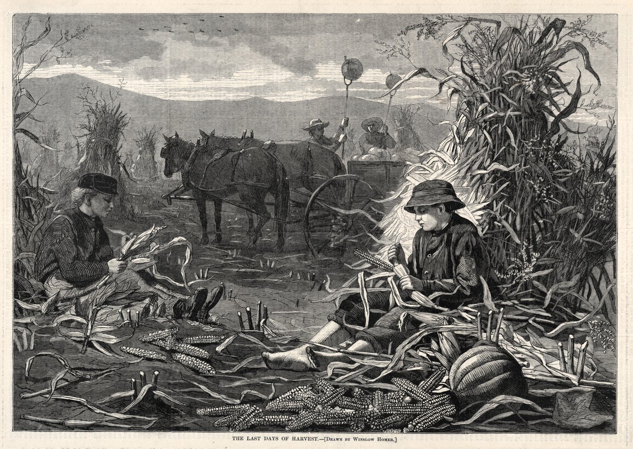 Hasatın Son Günleri, 1873. by Winslow Homer