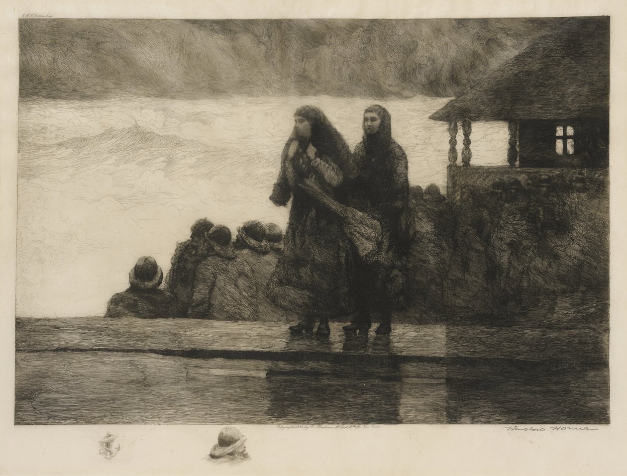 Denizin Tehlikeleri, 1888 by Winslow Homer