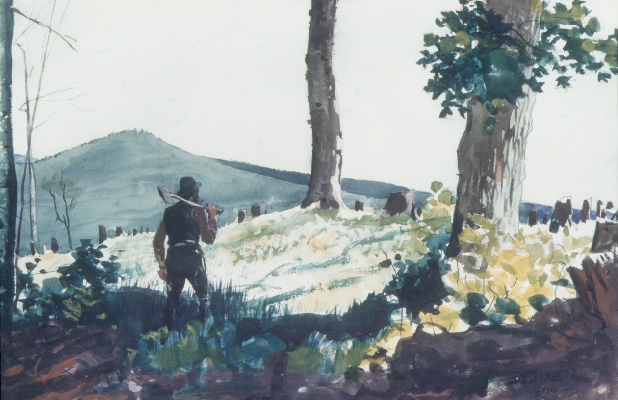 The Pioneer, 1900 (kağıt üzerinde wc ve grafit) by Winslow Homer