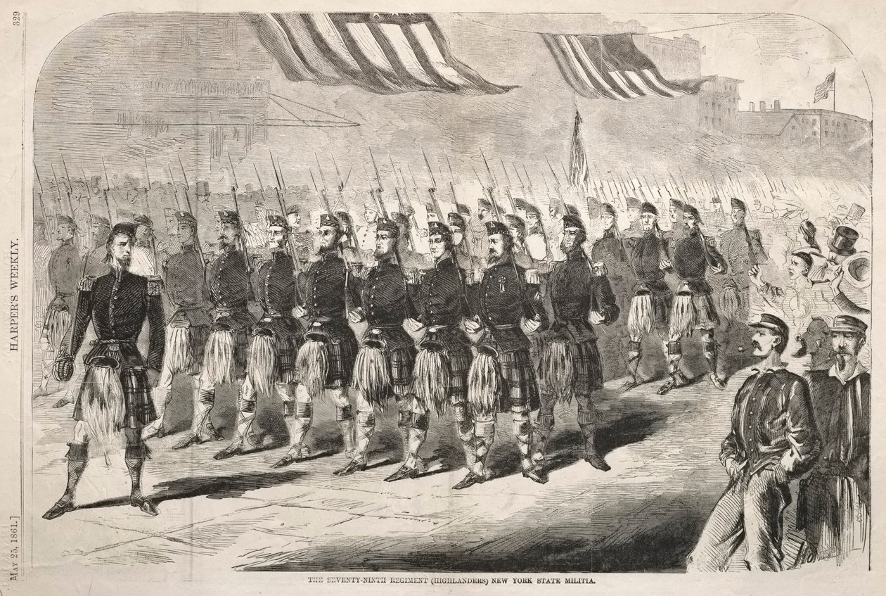 Yetmiş Dokuzuncu Alay Highlanders New York Eyalet Milisleri, 1861. by Winslow Homer