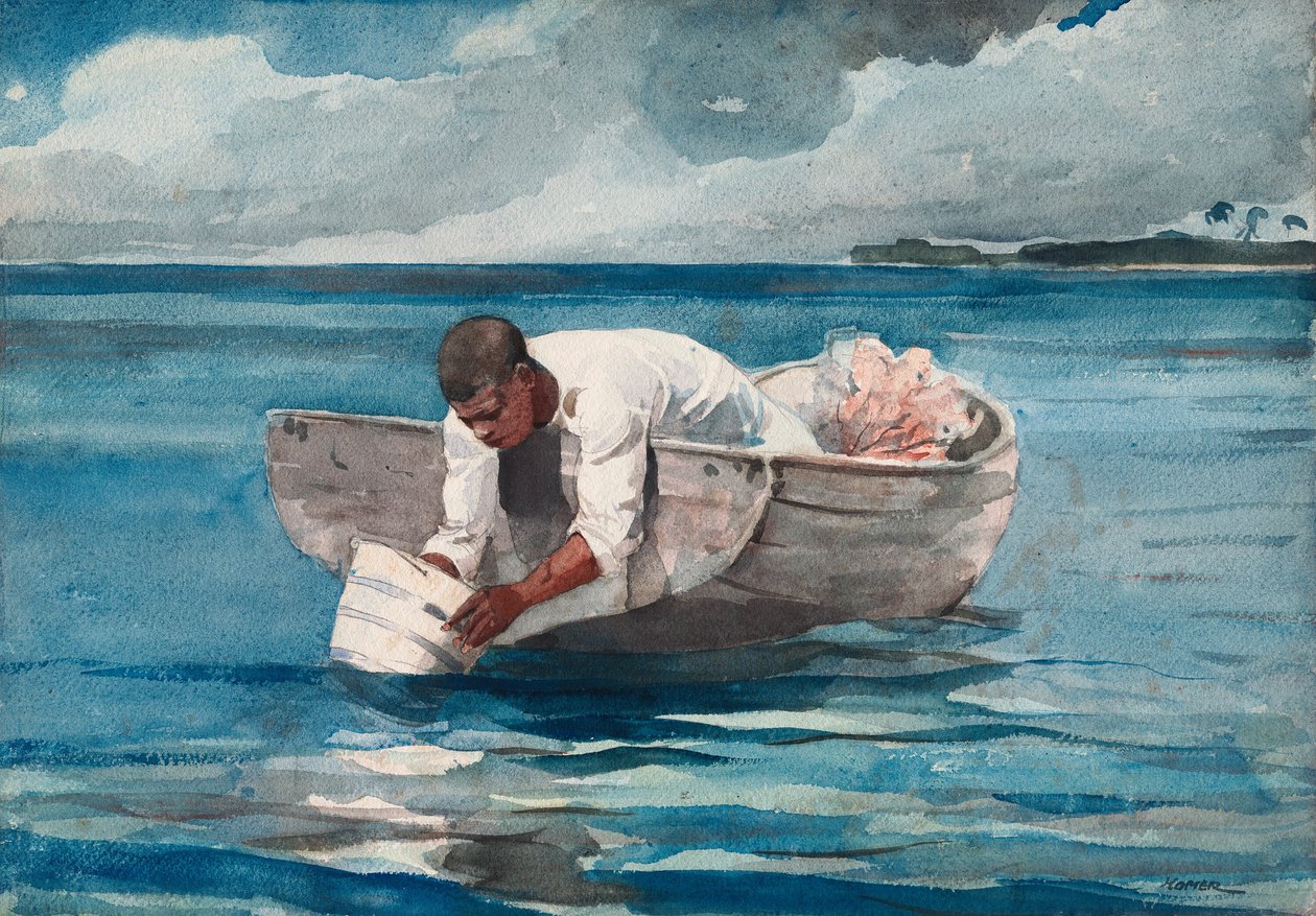 Su Fanı by Winslow Homer