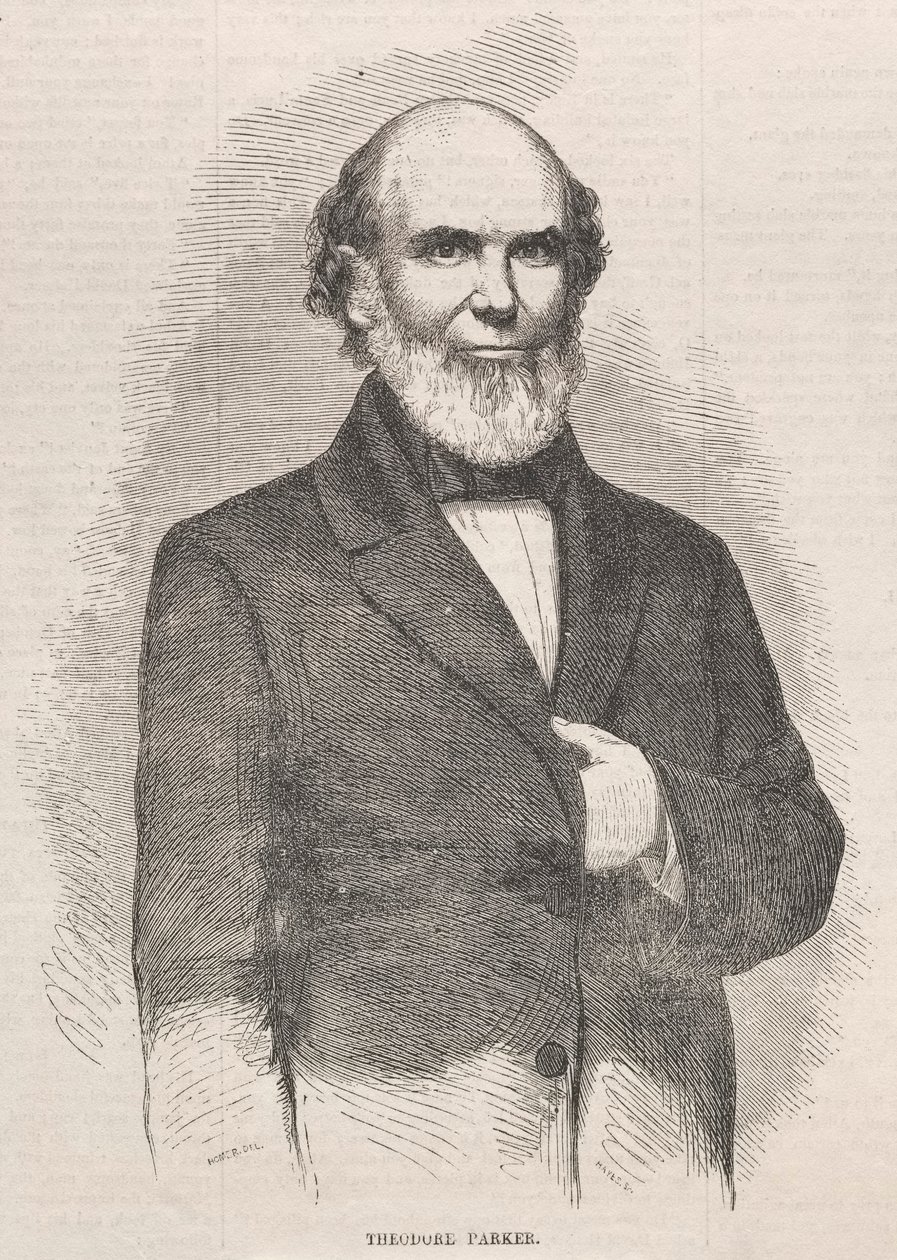 Theodore Parker, 1858. by Winslow Homer