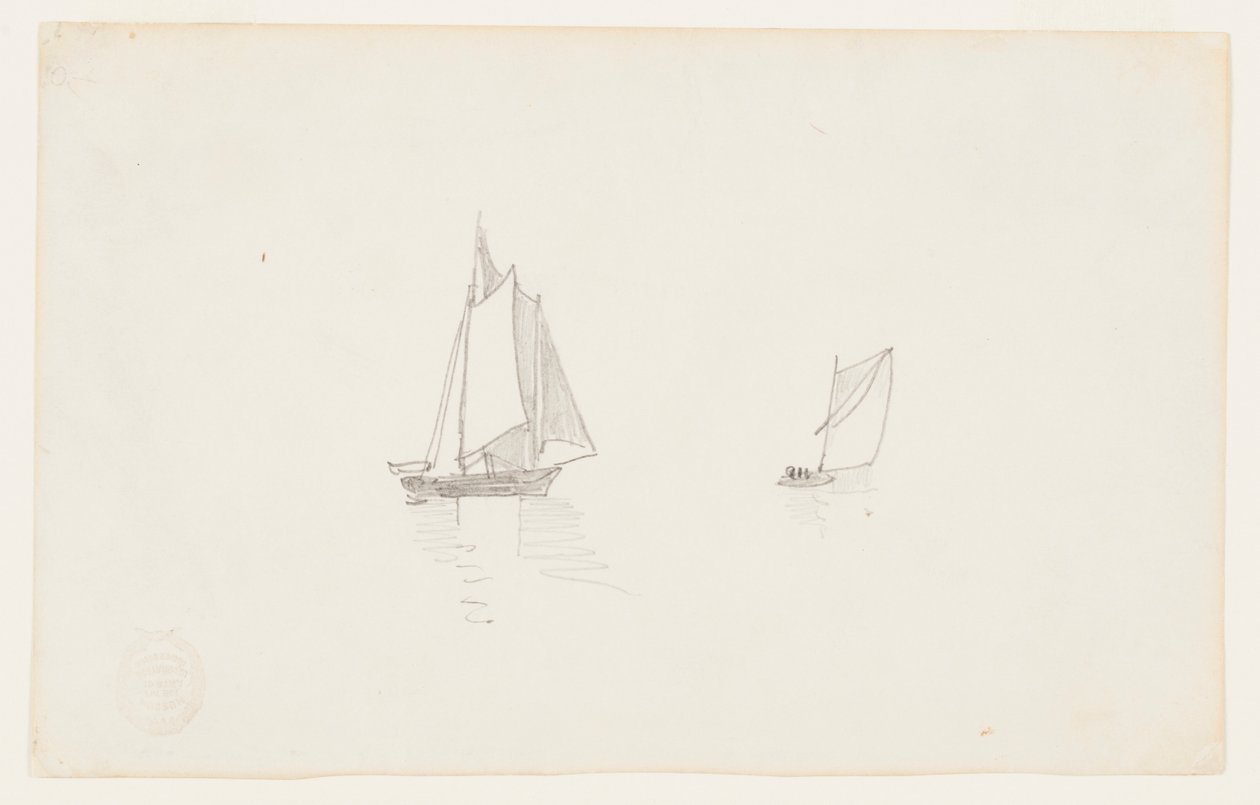 İki direkli Schooner by Winslow Homer