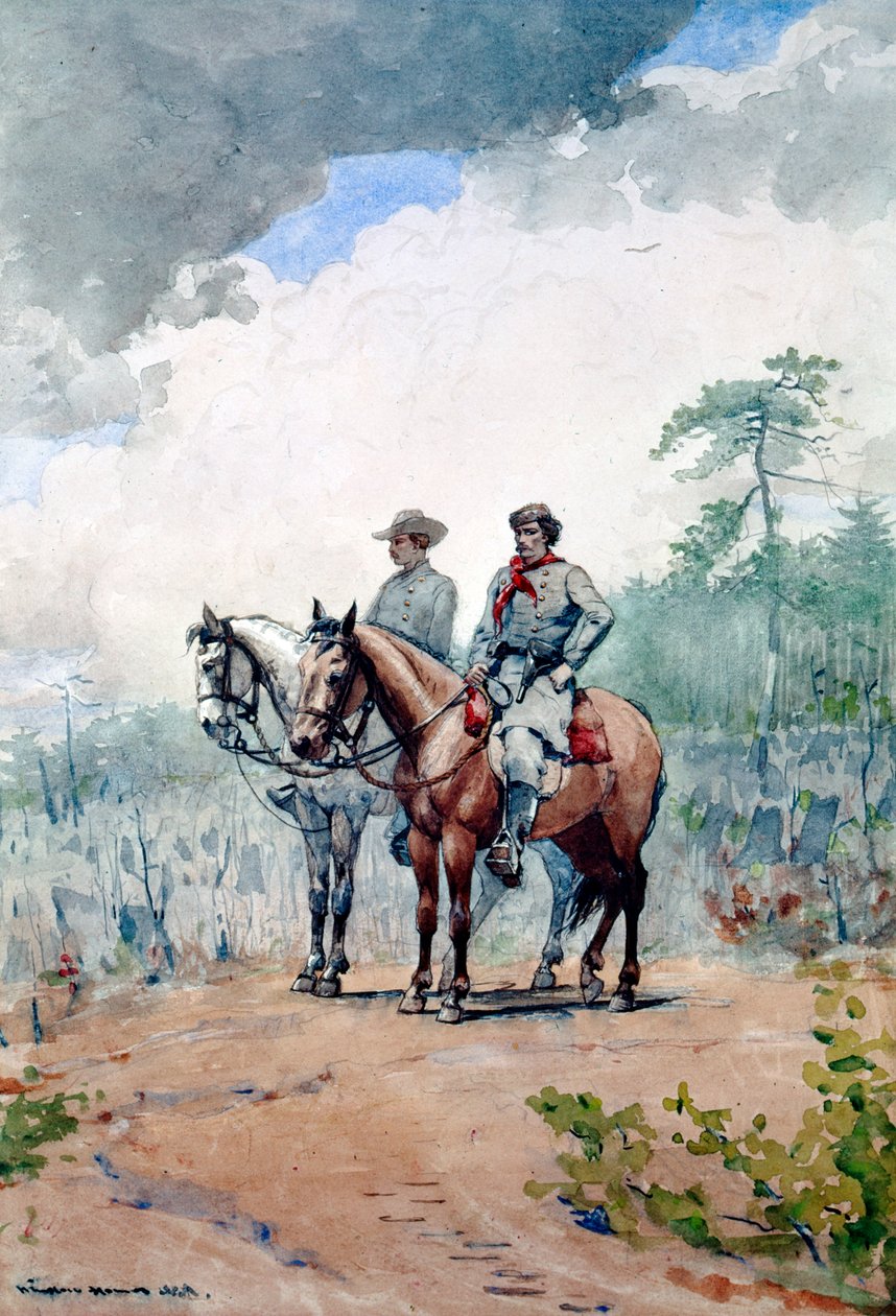 İki Federal izci, 1887 by Winslow Homer