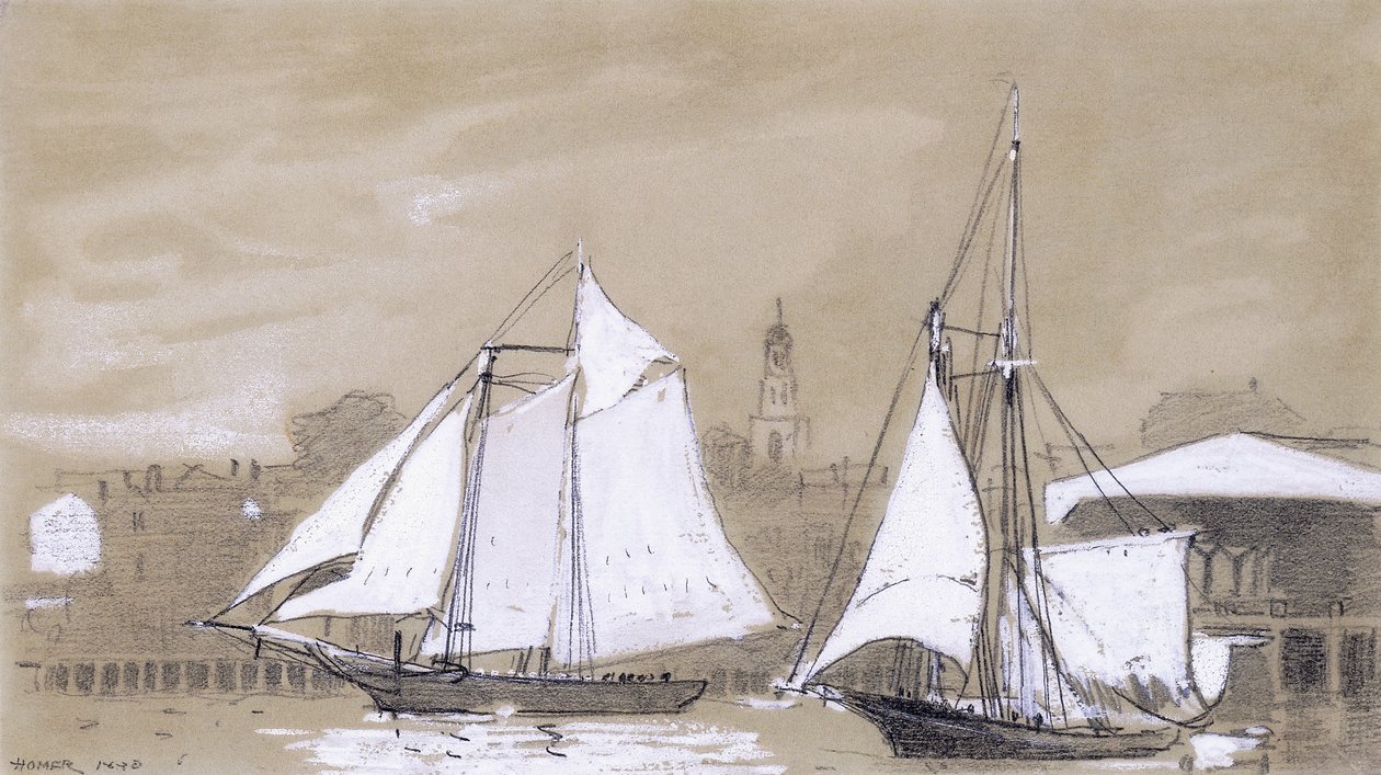 İki Schooner, 1880 by Winslow Homer