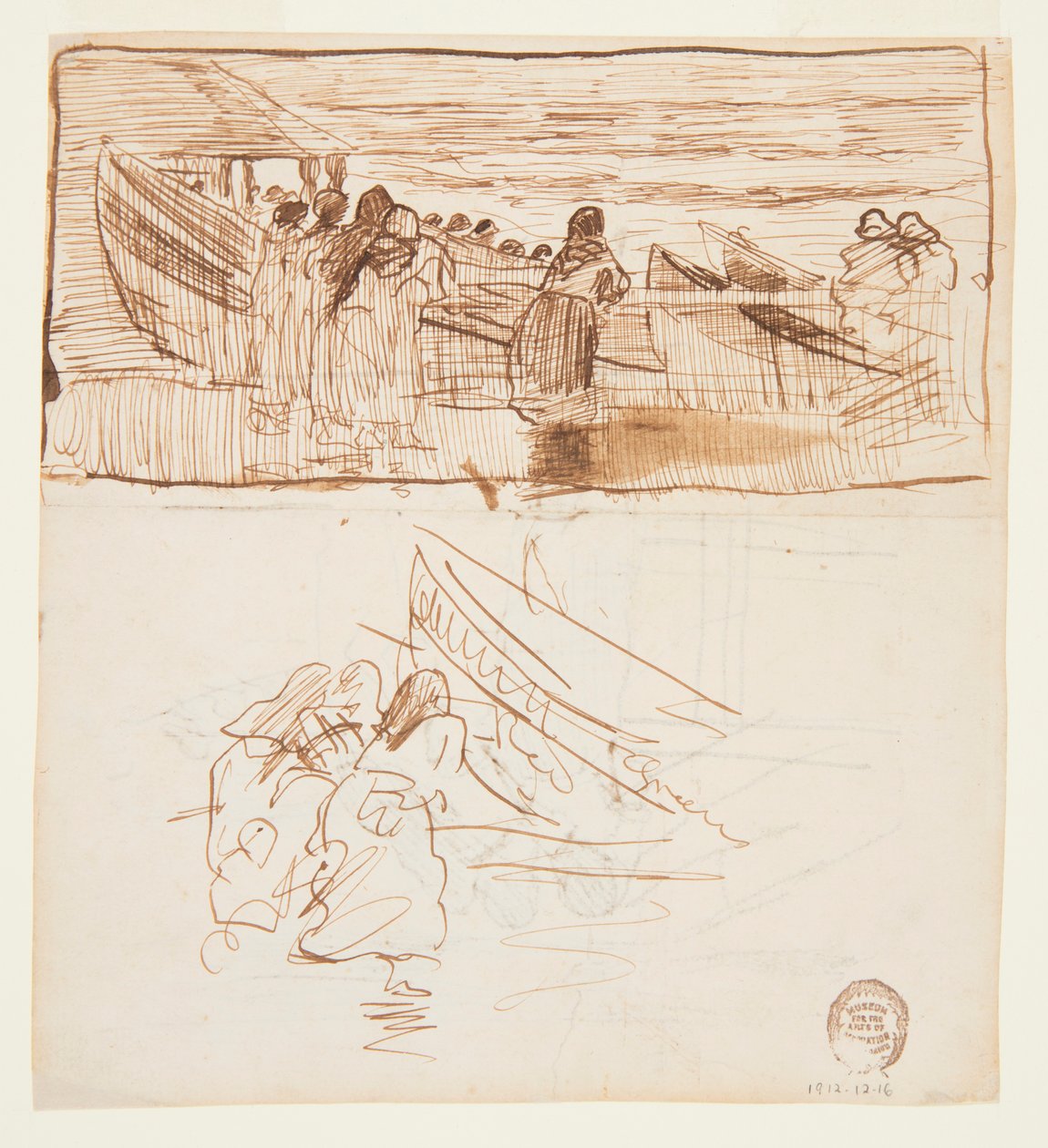 Korkulukların Arkasında Duran, Dories, Cullercoats, İngiltere
