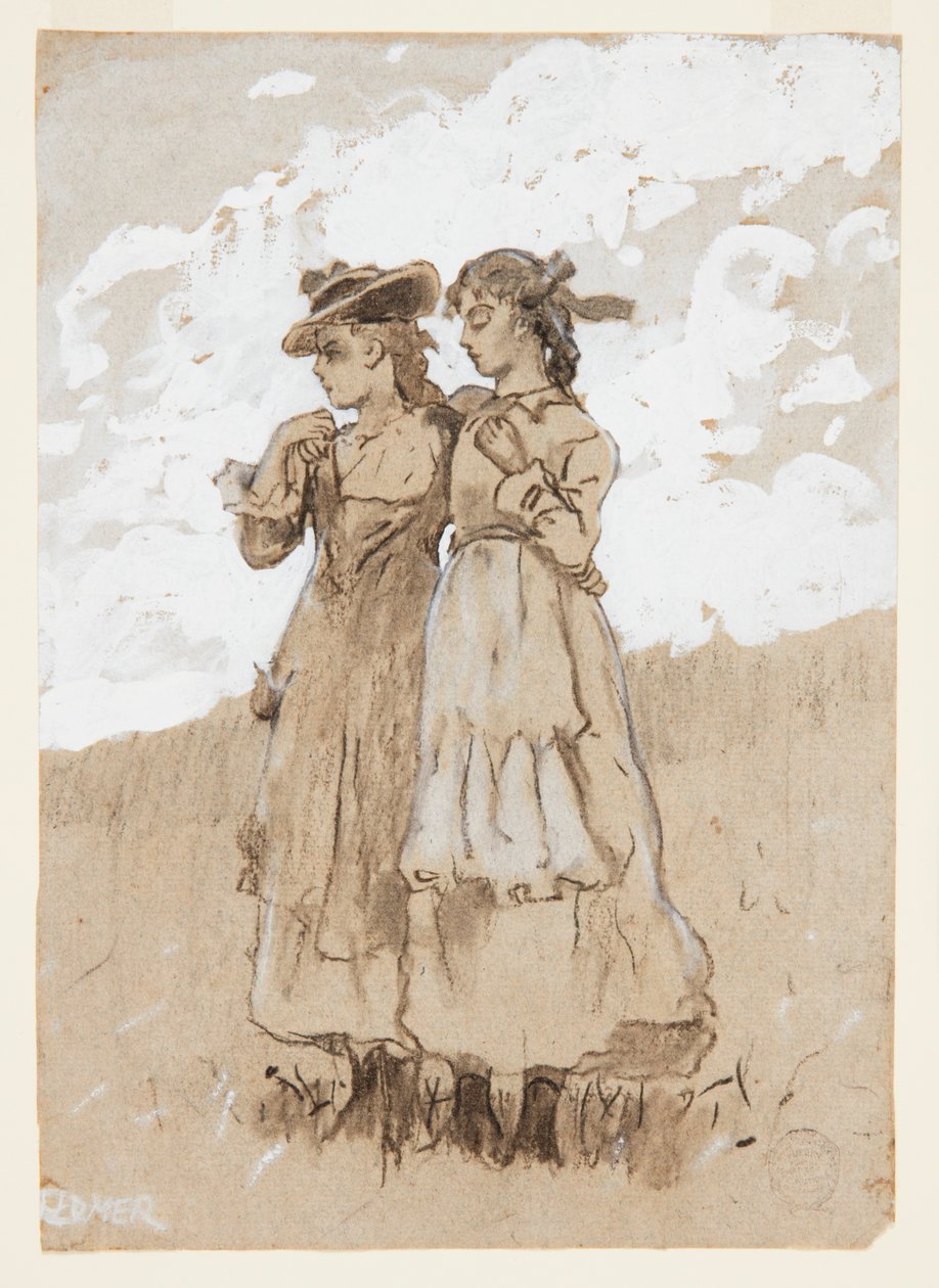 iki genç kız by Winslow Homer