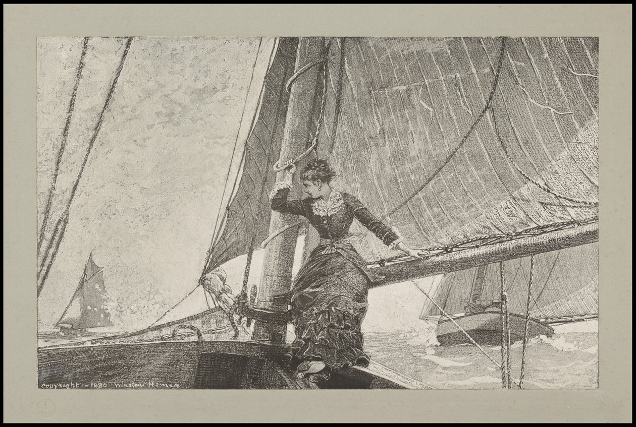 Yatçı Kız, 1880 by Winslow Homer