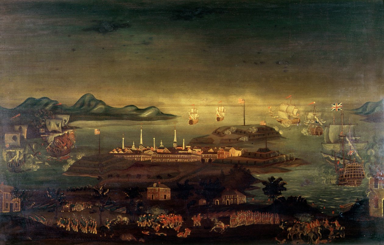 Bunker Hill Savaşı, 17 Haziran 1775 (petrol) by Winthrop Chandler