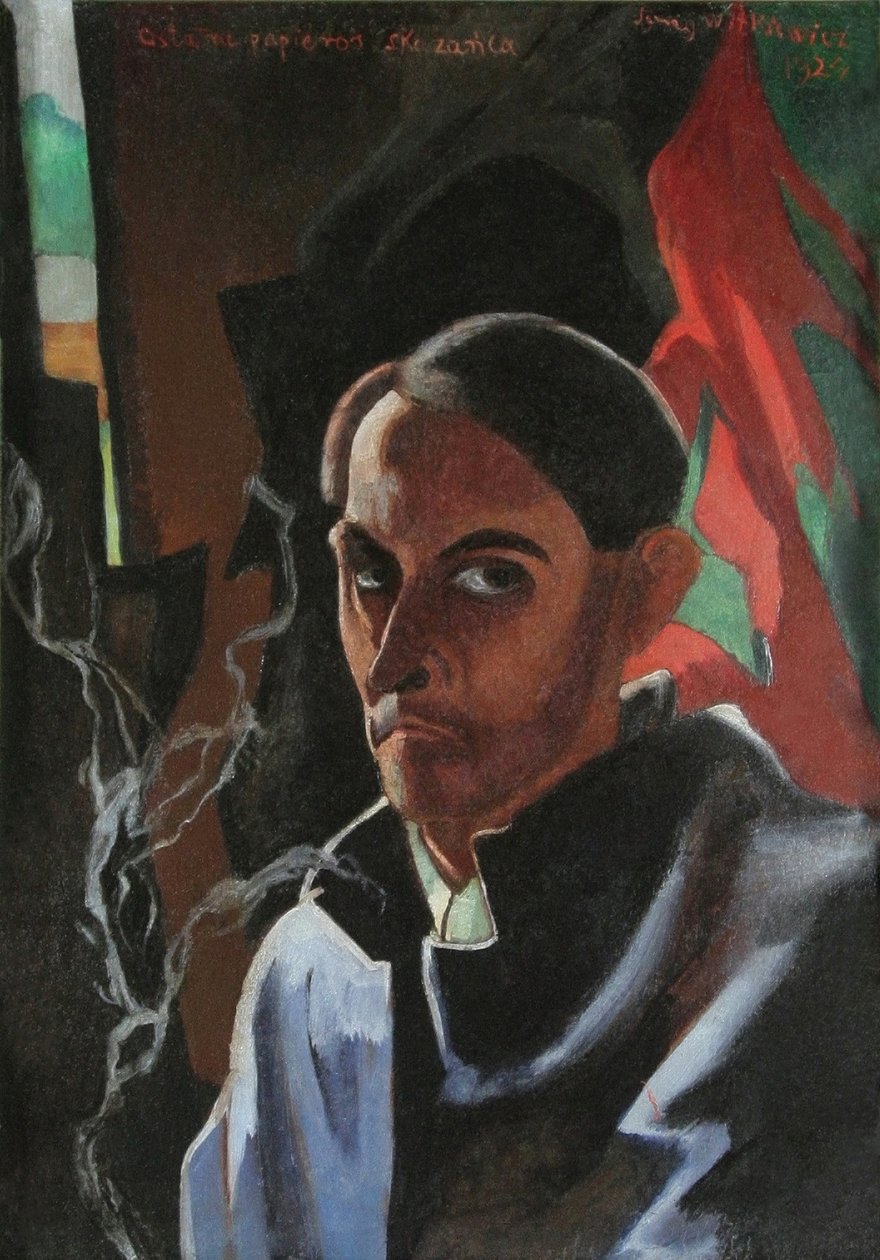 Mahkûm Edilen Otoportrenin Son Sigarası, 1924. by Witkacy