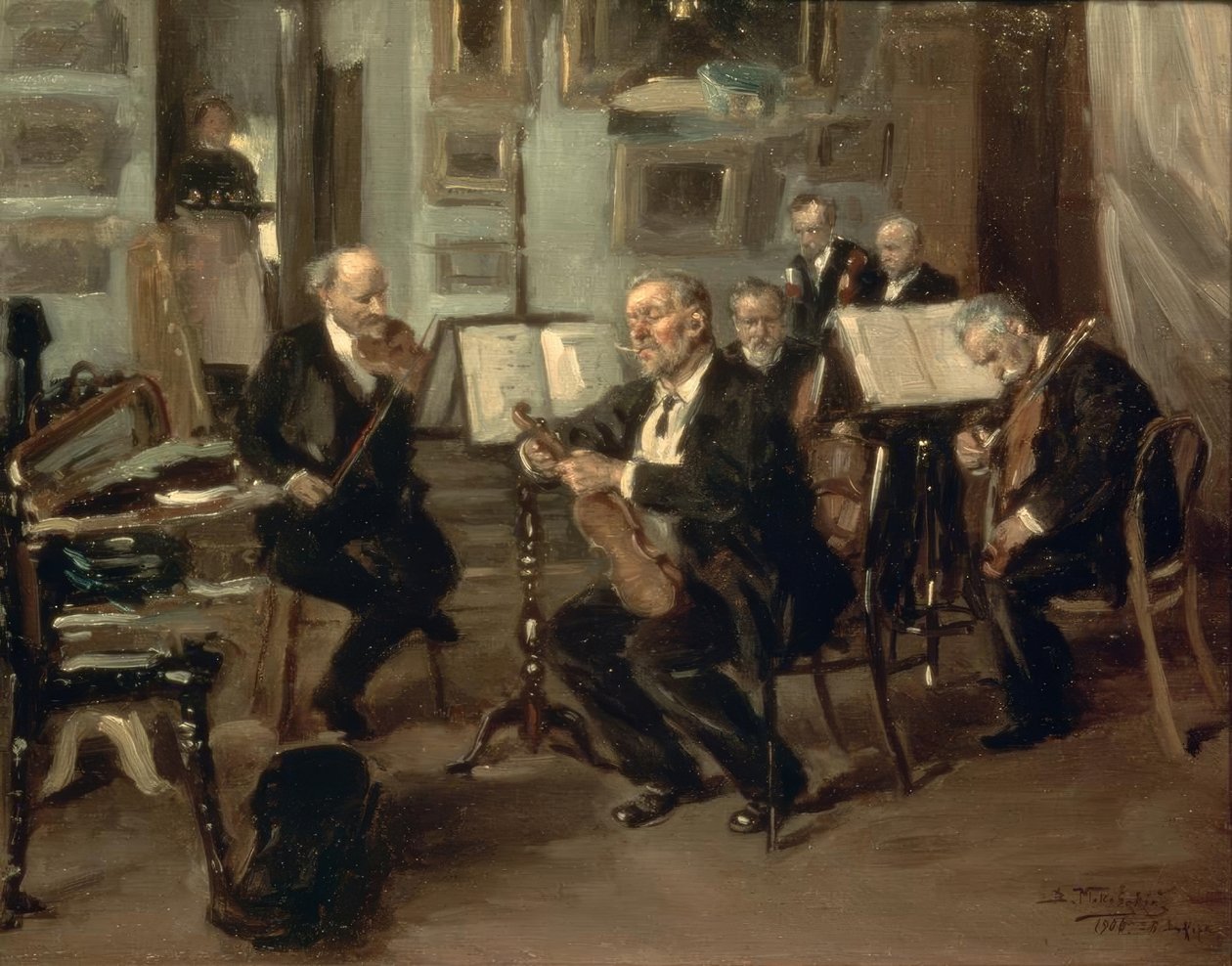 Müzisyen by Wladimir Jegorowitsch Makowski