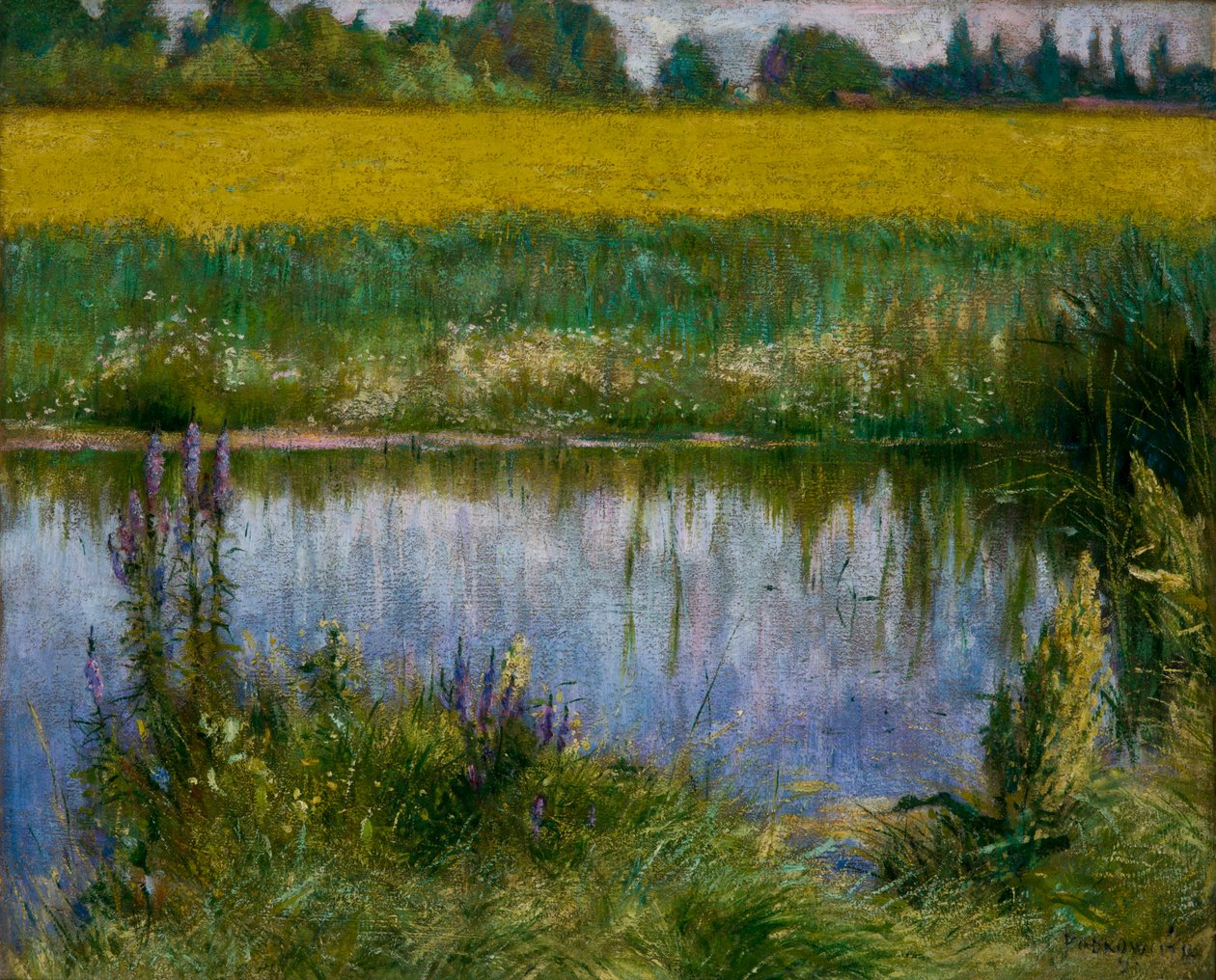 acı bakla tarlası by Wladyslaw Podkowinski