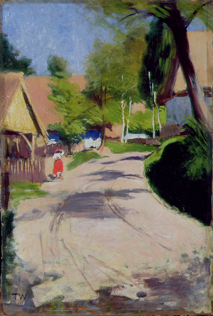 Bir Köyün içinden geçen yol, 1910 by Wlodzimierz Tetmajer