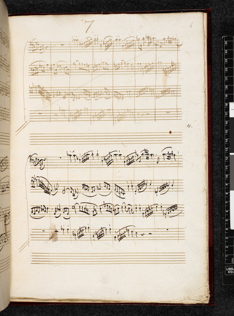 Do minör Adagio ve Füg, K. 546, Add. 28996, f.6r by Wolfgang Amadeus Mozart