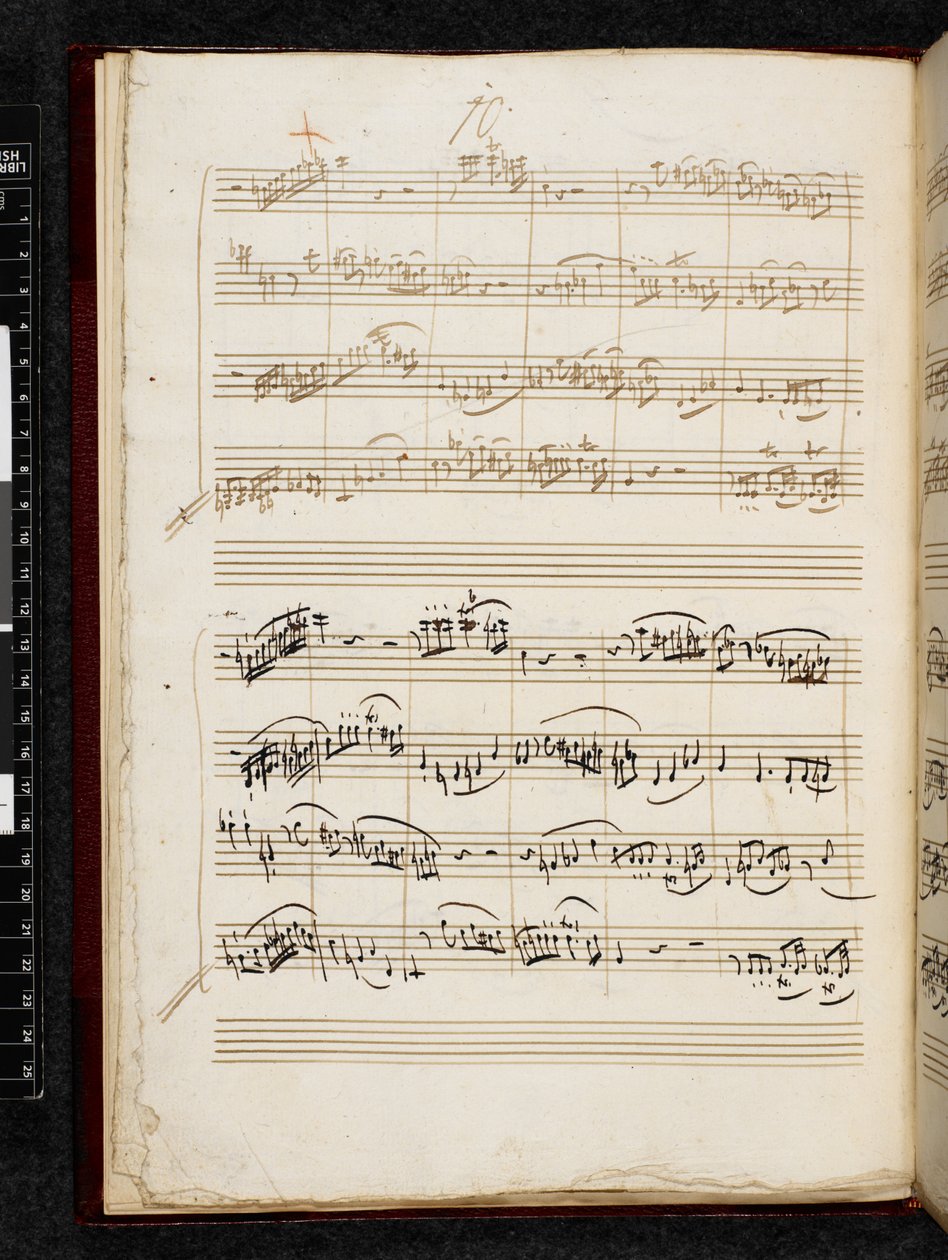 Do minör Adagio ve Füg, K. 546, Add. 28996, f.7v by Wolfgang Amadeus Mozart