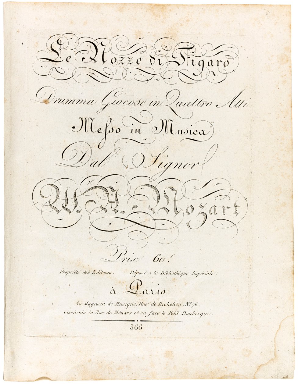 Skorun kapağı Figaro'nun Evliliği, 1806 ve 1810 yılları arasında dört perdelik eğlenceli drama. by Wolfgang Amadeus Mozart