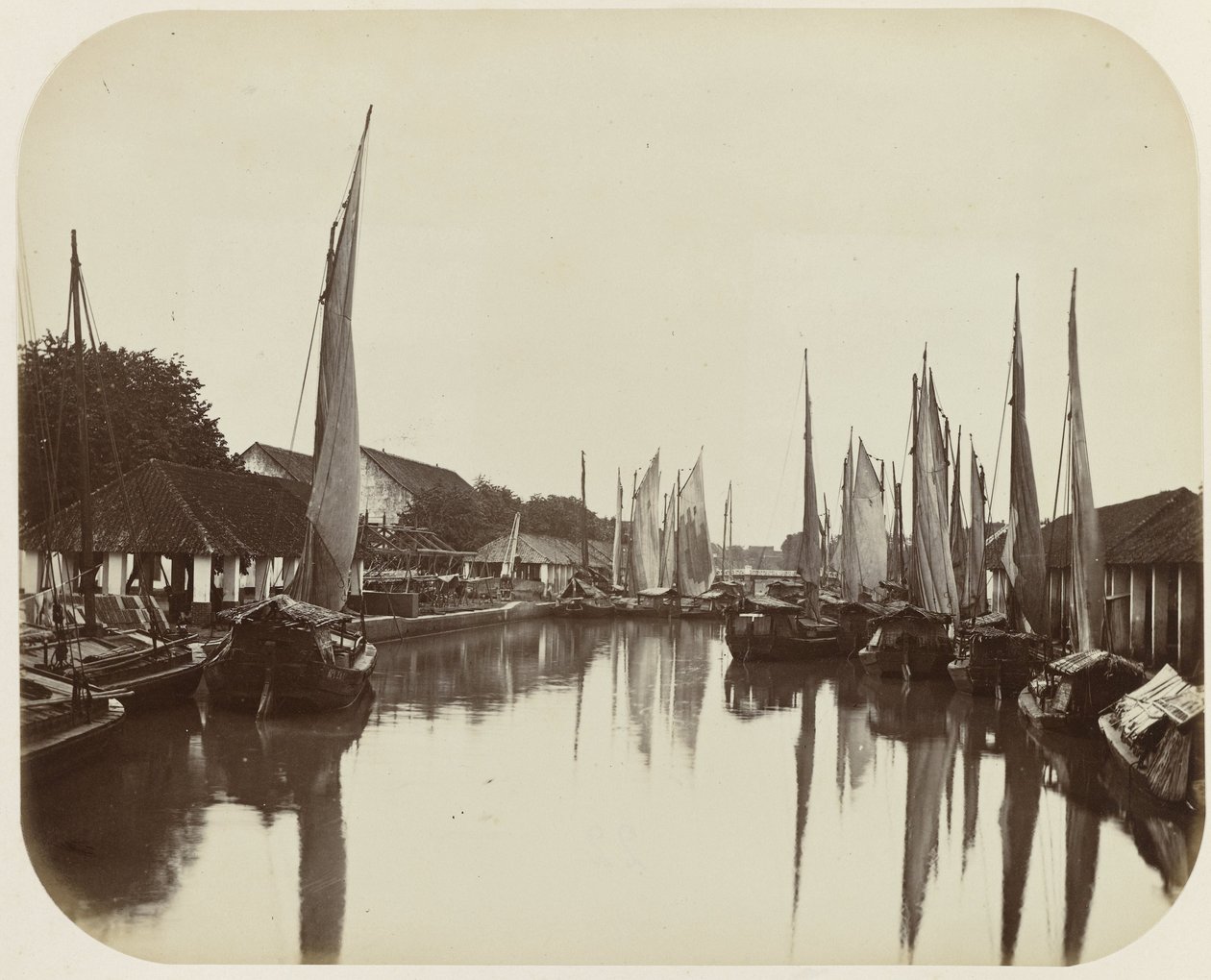 Kali Besar te Batavia by Woodbury and Page