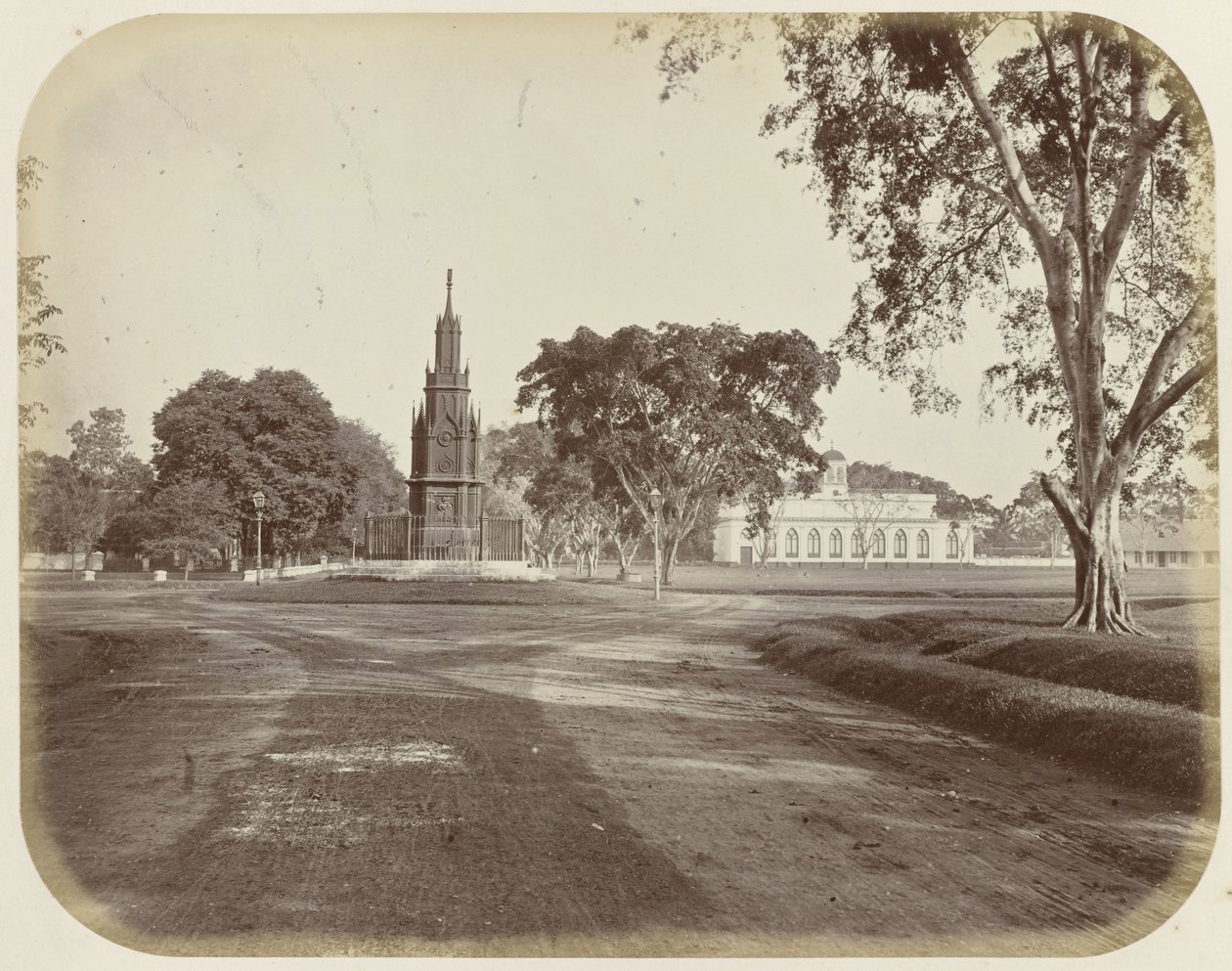 Batavia'daki Waterlooplein'deki General Andreas Victor Michiels Anıtı by Woodbury and Page