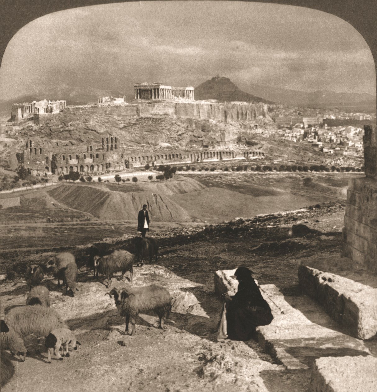 Akropolis, Atina, Yunanistan, 1902. by Works and Sun Sculpture Studios