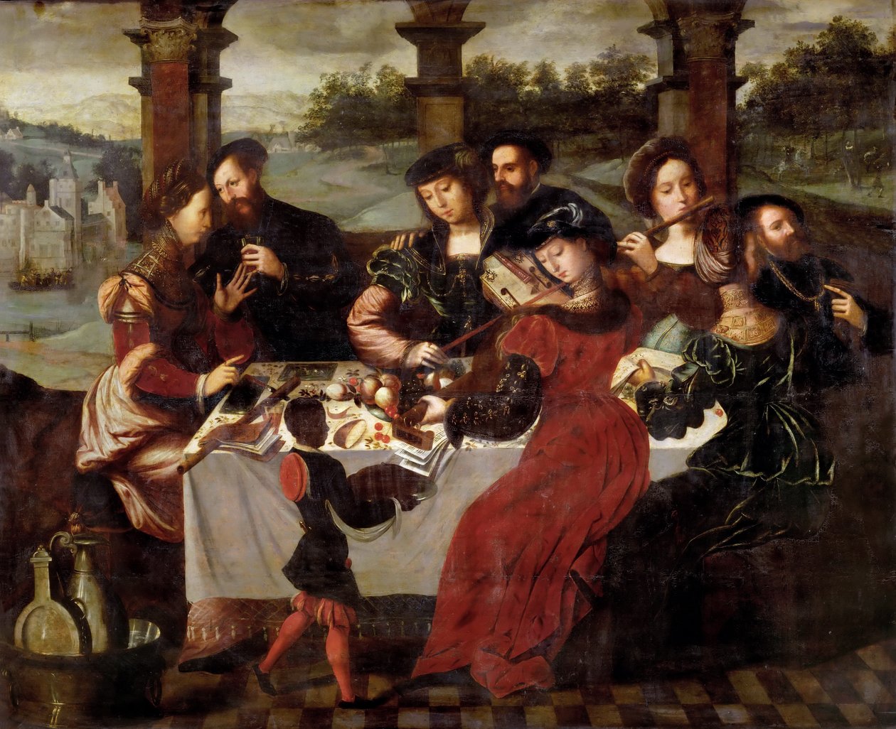 Akşam yemeğinden sonra konser by Workshop of Ambrosius Benson