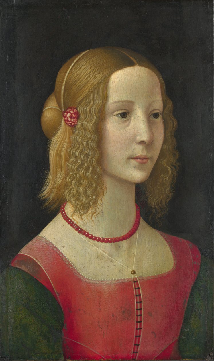 Bir kızın portresi by Workshop of Domenico Ghirlandaio