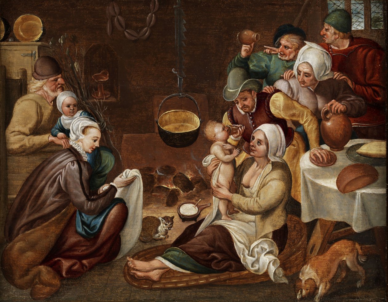 Yerli tür sahnesi by Workshop of Marten van Cleve