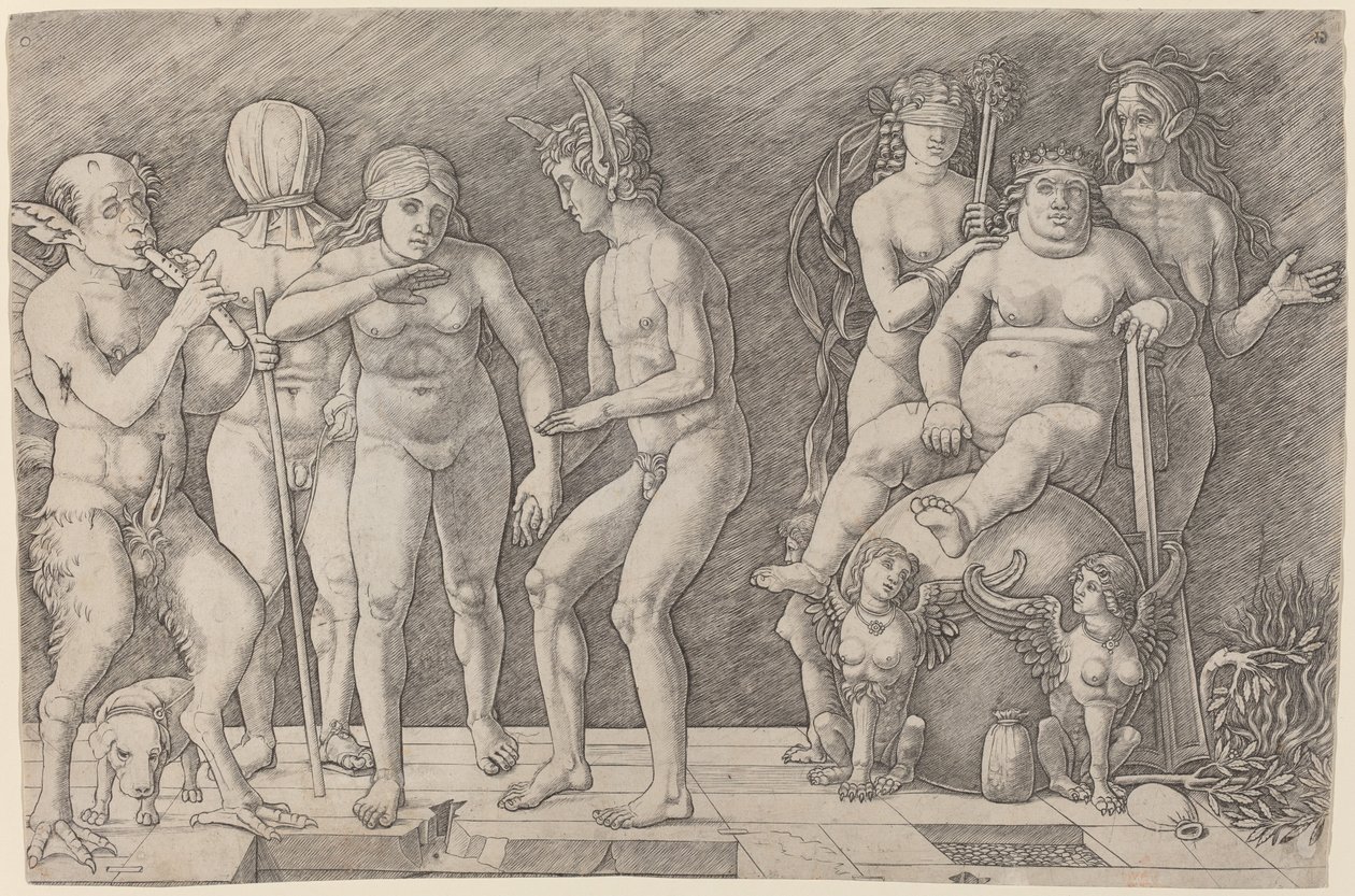 Yakılan Erdem: Bir Erdem Alegorisi by Workshop of Andrea Mantegna