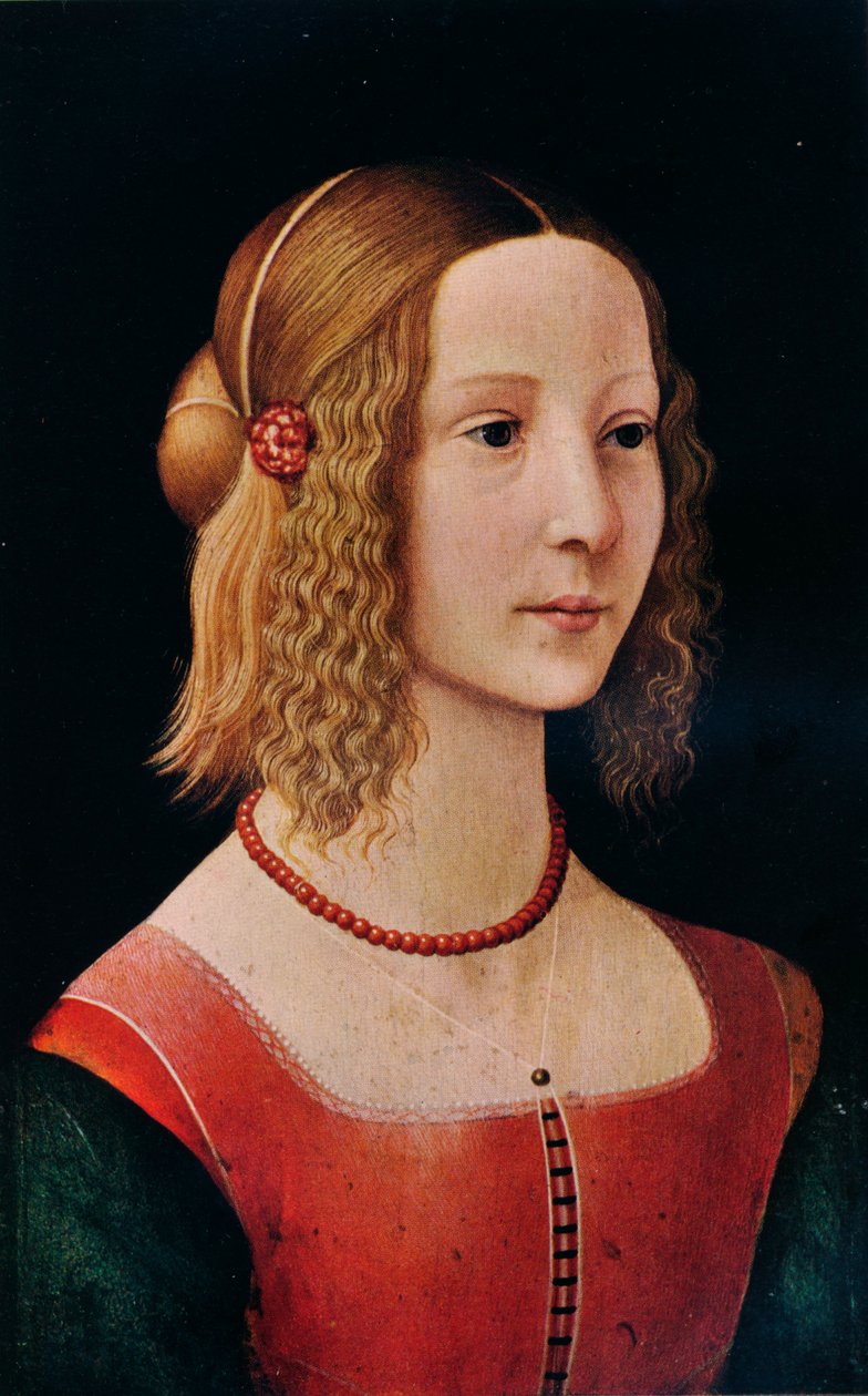 Bir Kızın Portresi, 1490 1930 by Workshop of Domenico Ghirlandaio