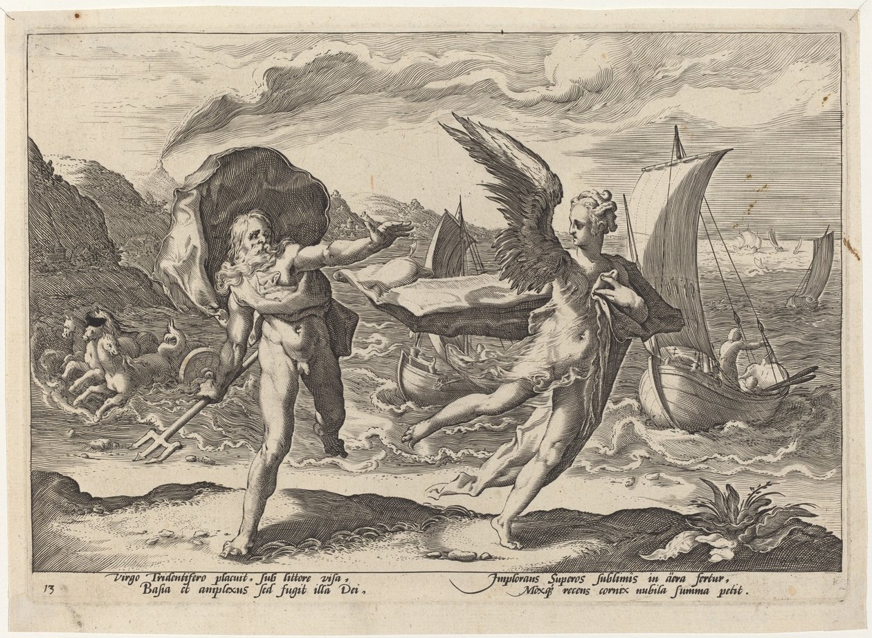 Coronis Kargaya Dönüştü by Workshop of Hendrick Goltzius, after Hendrick Goltzius