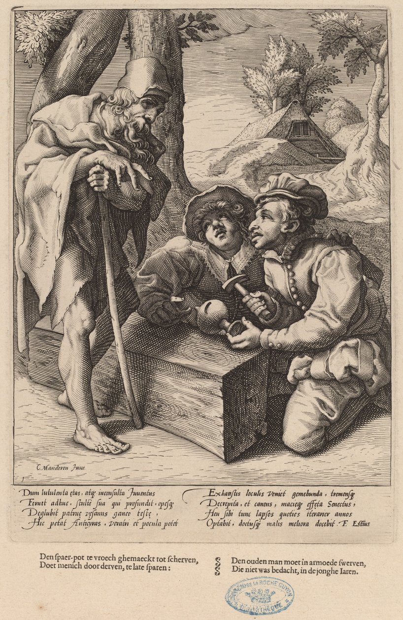 Birikimlerinizi Çok Erken Harcamayın by Workshop of Hendrick Goltzius, after Karel van Mander I